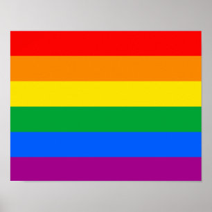 Traditionele Gay Pride-vlag Poster