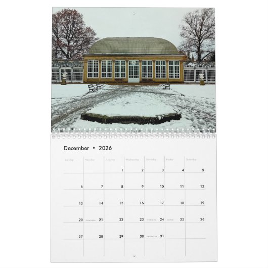 Traditionele gebouwen van Engeland Kalender (Dec 2026)