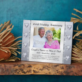 Traditionele Gift voor 60th Wedding Jubileum? Fotoplaat (Zijkant)