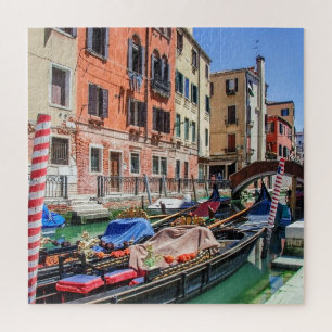 Traditionele gondel in Venetië Legpuzzel