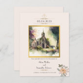 Traditionele goudbloem van de Kerk sparen de Datum (Voorkant / Achterkant)