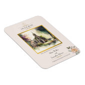 Traditionele goudbloem van de Kerk sparen de Datum Magneet (Rechterzijde)