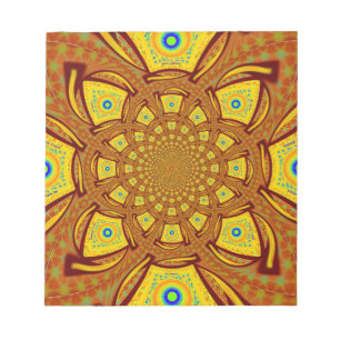 Traditionele gouden Rode Afrikaanse Aziatische kle Notitieblok