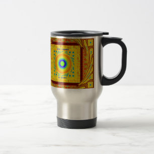 Traditionele gouden Rode Afrikaanse kleur Reisbeker