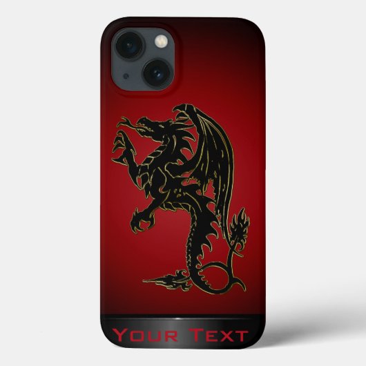 Traditionele Gradiënt Draak Case-Mate iPhone Hoes (Achterkant)