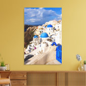 Traditionele Griekse huizen Canvas Afdruk (Insitu (Woonkamer))