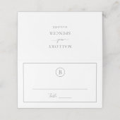 Traditionele grijze elegante bruiloft (Buitenkant ongevouwen)