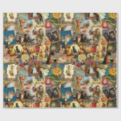 Traditionele  halloween-ontkoppeling cadeaupapier (Vlak)