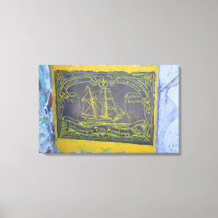 Traditionele Harbour Art Canvas Afdruk