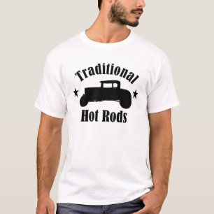 Traditionele hete staven model een coupe t-shirt