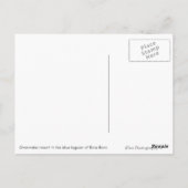 Traditionele houten kool in de sneeuw briefkaart (Achterkant)