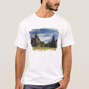 Traditionele houten Russisch-orthodoxe kerk T-shirt