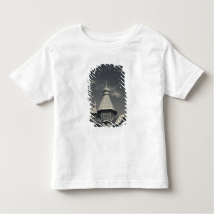 Traditionele houten Russische orthodoxe kerk Kinder Shirts