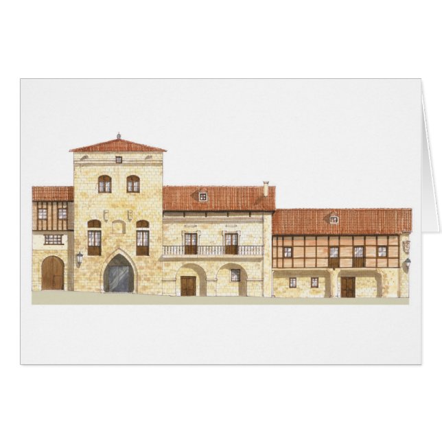 Traditionele huizen. Santillana del Mar (Voorkant Horizontaal)