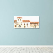 Traditionele huizen. Santillana del Mar Canvas Afdruk (Insitu (Houten vloer))