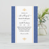 traditionele huwelijksuitnodiging kaart (Staand voorkant)