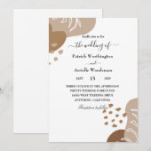 traditionele huwelijksuitnodiging kaart (Voorkant / Achterkant)