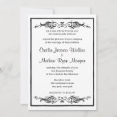 Traditionele huwelijksuitnodiging - Vleuren Kaart (Voorkant)