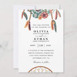 Traditionele huwelijksuitnodigingen in Navajo Kaart