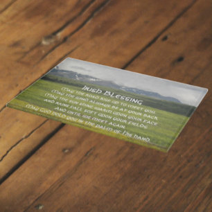 Traditionele Ierse Blessing Green Valley Snijplank