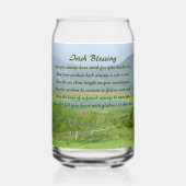Traditionele Ierse Blessing Valley Regenboog Blikvorm Glas (Voorkant)