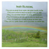 Traditionele Ierse Blessing Valley Regenboog Tegeltje (Voorkant)