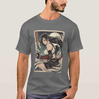 Traditionele ifa retro meisjesfamilie t-shirt