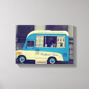 Traditionele  ijskauwtruck canvas afdruk