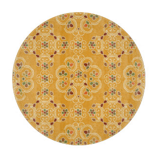 Traditionele Indiase damast, naadloos patroon. Snijplank