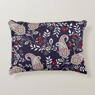 Traditionele Indiase paisley, naadloos patroon. Accent Kussen