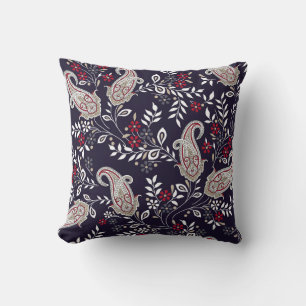 Traditionele Indiase paisley, naadloos patroon. Kussen