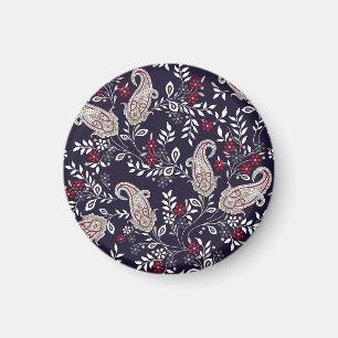 Traditionele Indiase paisley, naadloos patroon. Magneet