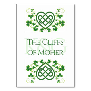 Traditionele Irish Celtic Love Knot en Shamrocks T Kaart