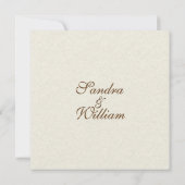 Traditionele Ivoor bruiloft uitnodiging (Achterkant)