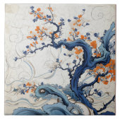 Traditionele Japan Kutani sierkunst 5 Tegeltje (Voorkant)