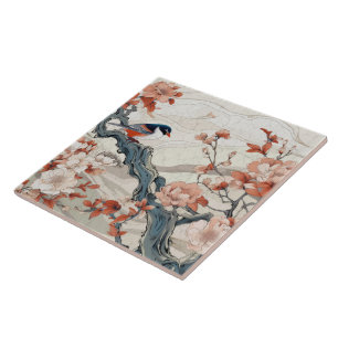 Traditionele Japan Kutani sierkunst 9 Tegeltje