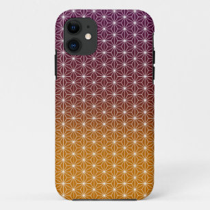 Traditionele Japanse Asanoha-printer Bourgogne & G iPhone 11 Hoesje
