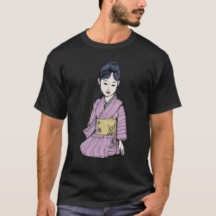 traditionele Japanse dame Geisha Kimono Re T-shirt