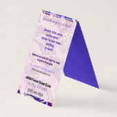 Traditionele Japanse fans ART EVENT Visitekaartjes (Achterkant)