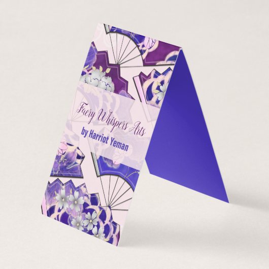 Traditionele Japanse fans ART EVENT Visitekaartjes (Voorkant)