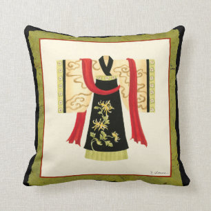 Traditionele Japanse Kimono met Bloemendruk Kussen