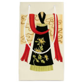 Traditionele Japanse Kimono met Floral Print Klein Cadeauzakje (Voorkant)