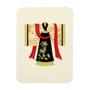Traditionele Japanse Kimono met Floral Print Magneet
