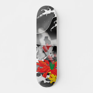 Traditionele Japanse Koi onder water Skateboard