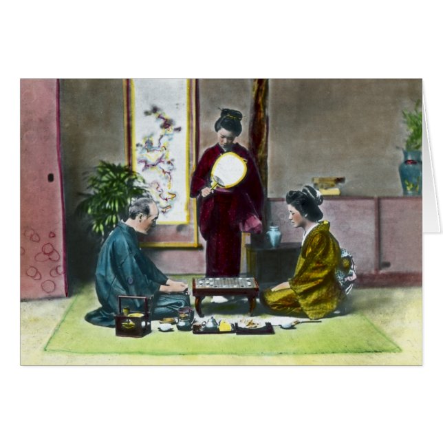  Traditionele Japanse Mahjong 麻 雀 (Voorkant Horizontaal)