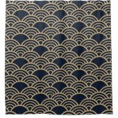 Traditionele  Japanse ontwerpventilator of -golf Douchegordijn (Voorkant)