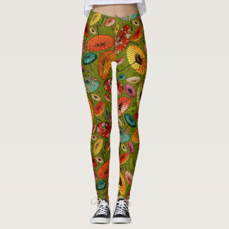  traditionele Japanse papierafdrukken Leggings