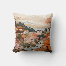 Traditionele Japanse tapijtkunst Elegant Ontwerp Kussen