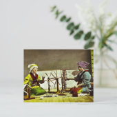 Traditionele Japanse Zijderouten Briefkaart (Staand voorkant)