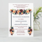 Traditionele Joodse Trouw Uitnodigingen - Goud (Staand voorkant)